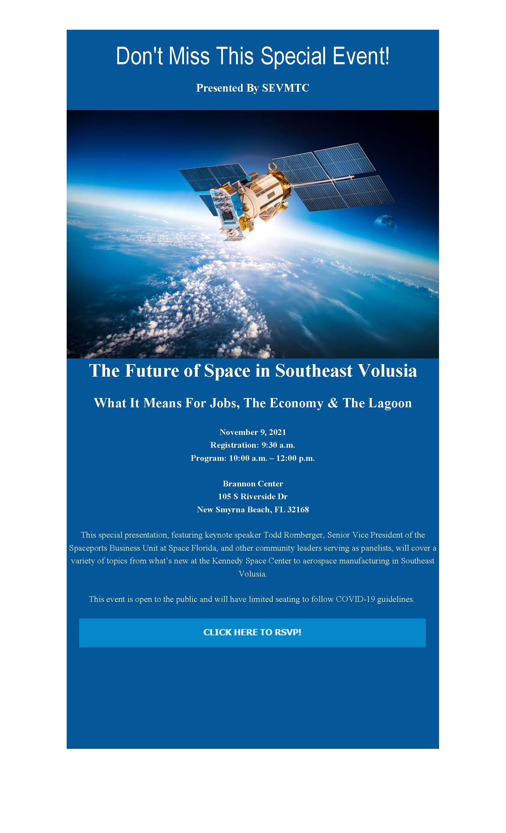 Future of Space in SEV Flyer
