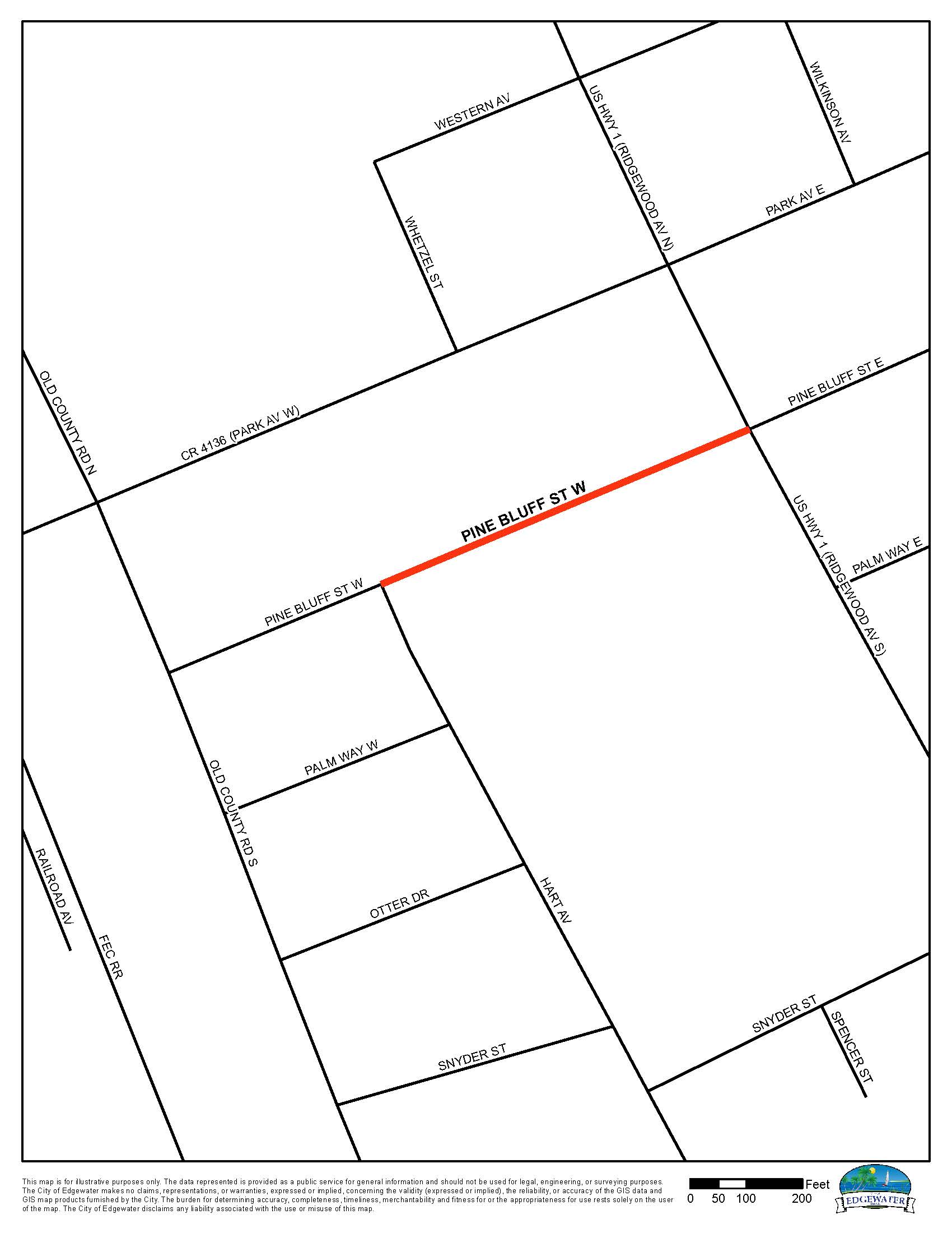 W Pine Bluff Road Closure