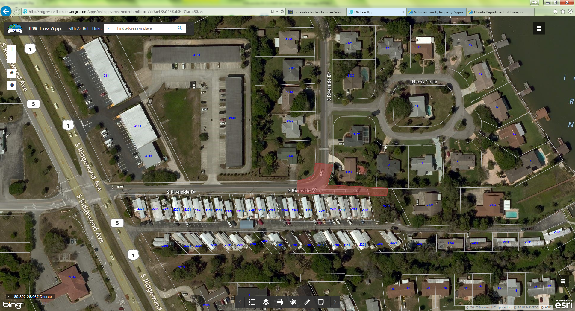 Road Closing - S. Riverside Drive