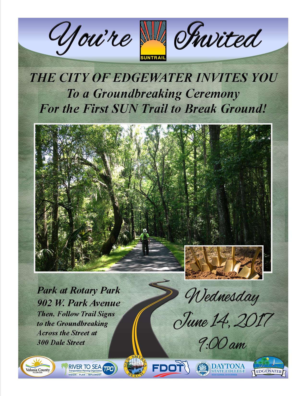 SUN Trail Groundbreaking Invitation