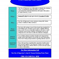 Free Chlorine Burn October 15 2024 - November 5 2024