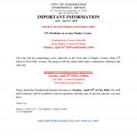 Flagler Avenue Resident Information Meeting
