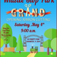 Whistle Stop Park Grand Opening Celebration, May 4th Starting at 9:00 a.m.  Stay for EdgeFest Health Hootenanny 10 am to 1 pm.
