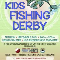 kids fishing derby flyer