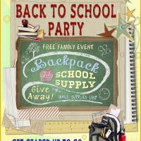 Back to School Party Flyer