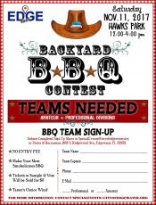BBQ Teams Needed Sign-Up Sheet