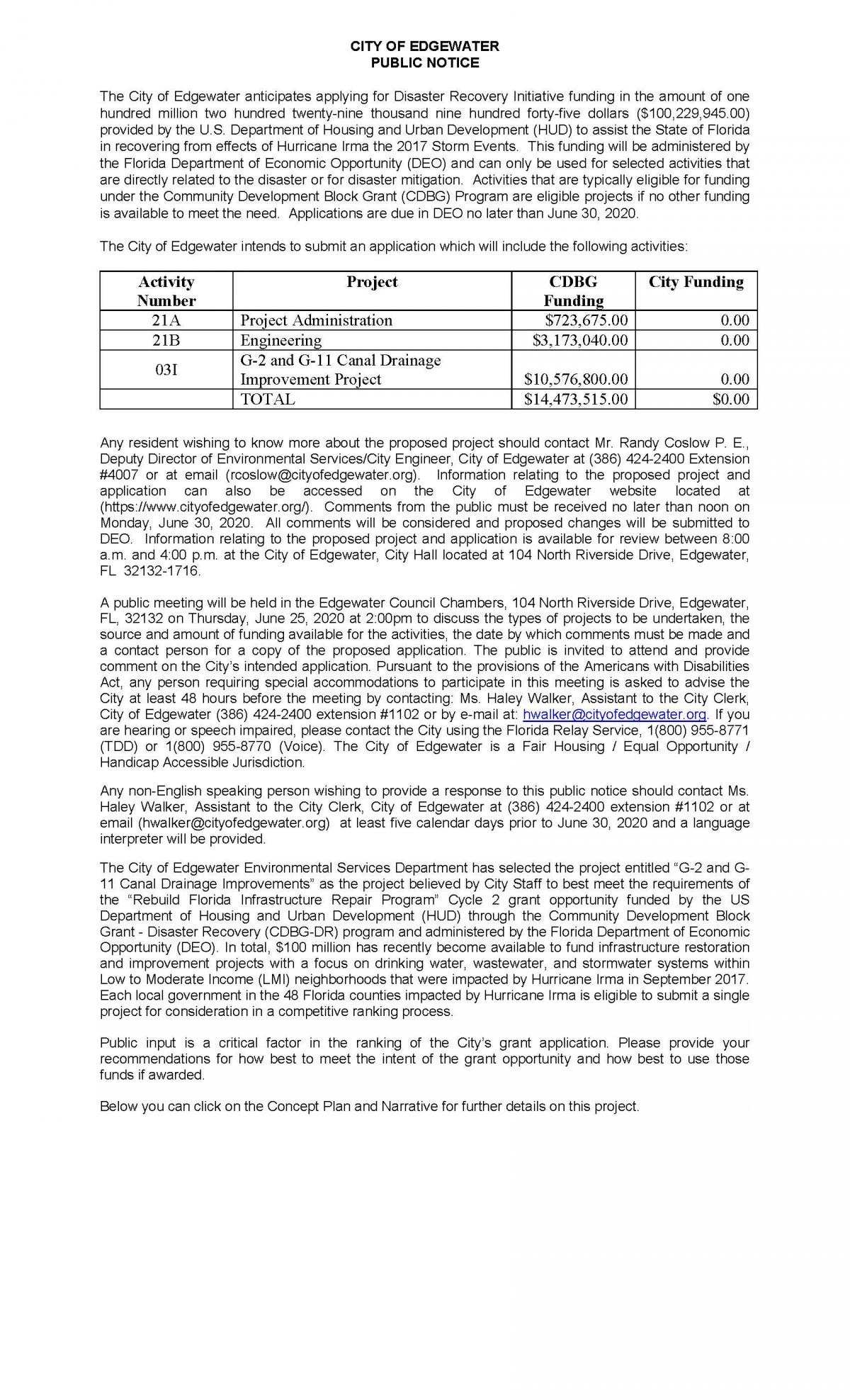 Public Notice-CDBG-Disaster Recovery