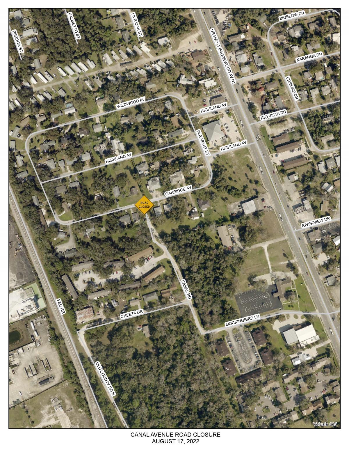 Road Closure-Canal Road & Oakridge Avenue-August 17, 2022