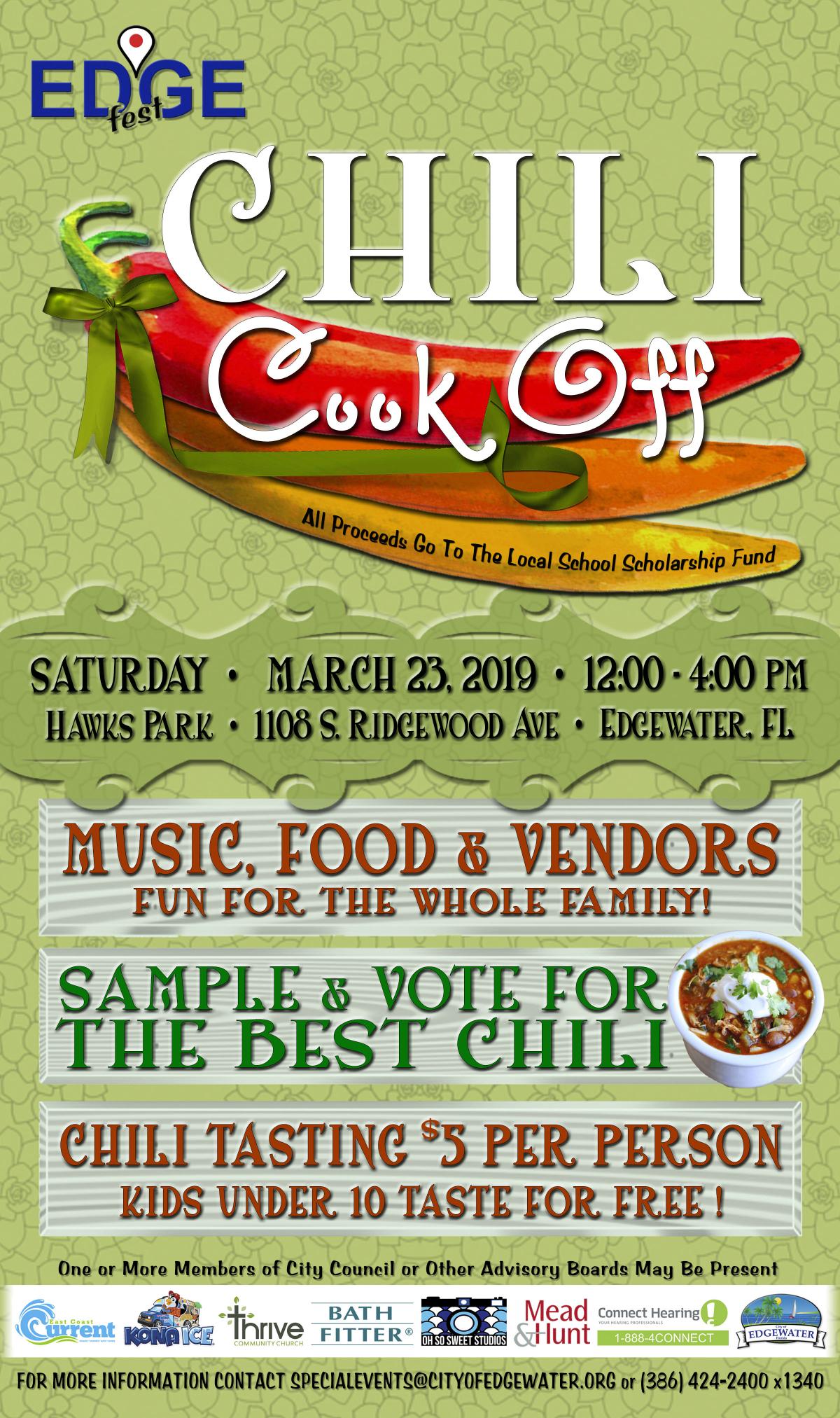 EdgeFest Chili CookOff City of Edgewater Florida