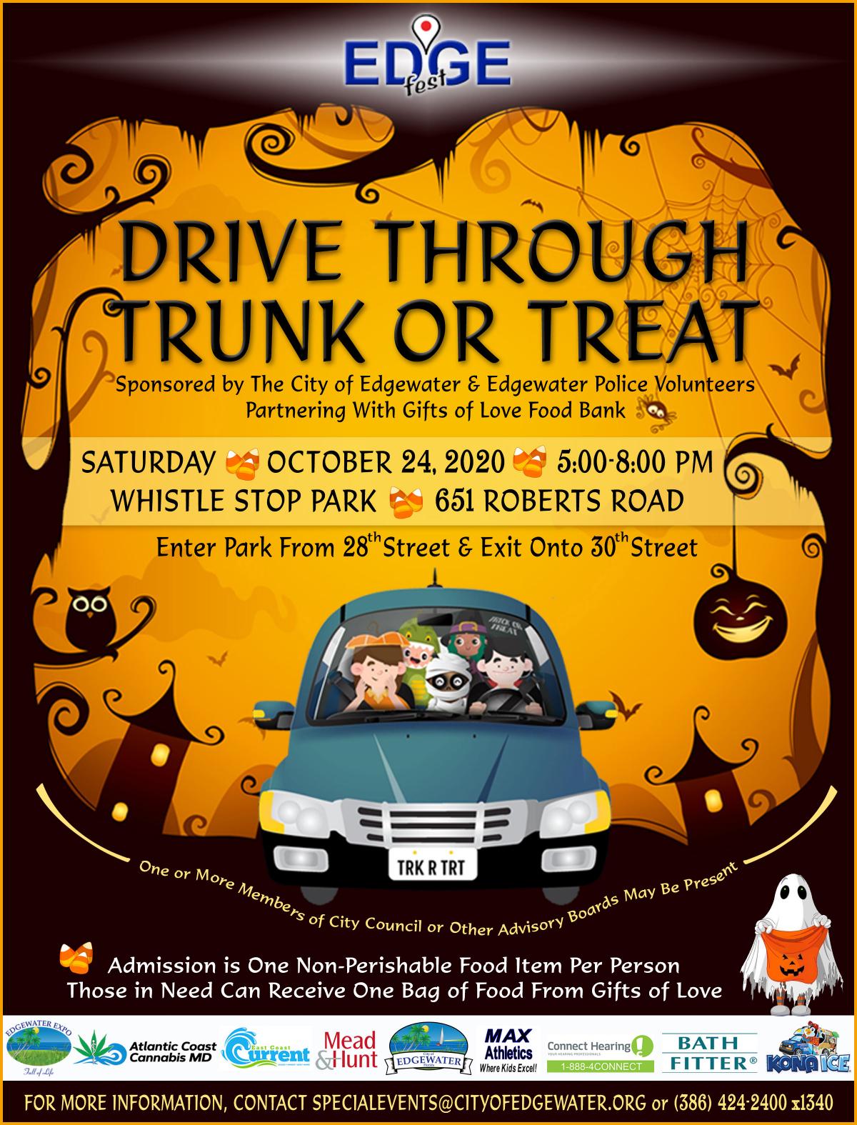 Drive Through Trunk or Treat Flyer 2020 Drive Through Trunk or Treat Flyer 2020