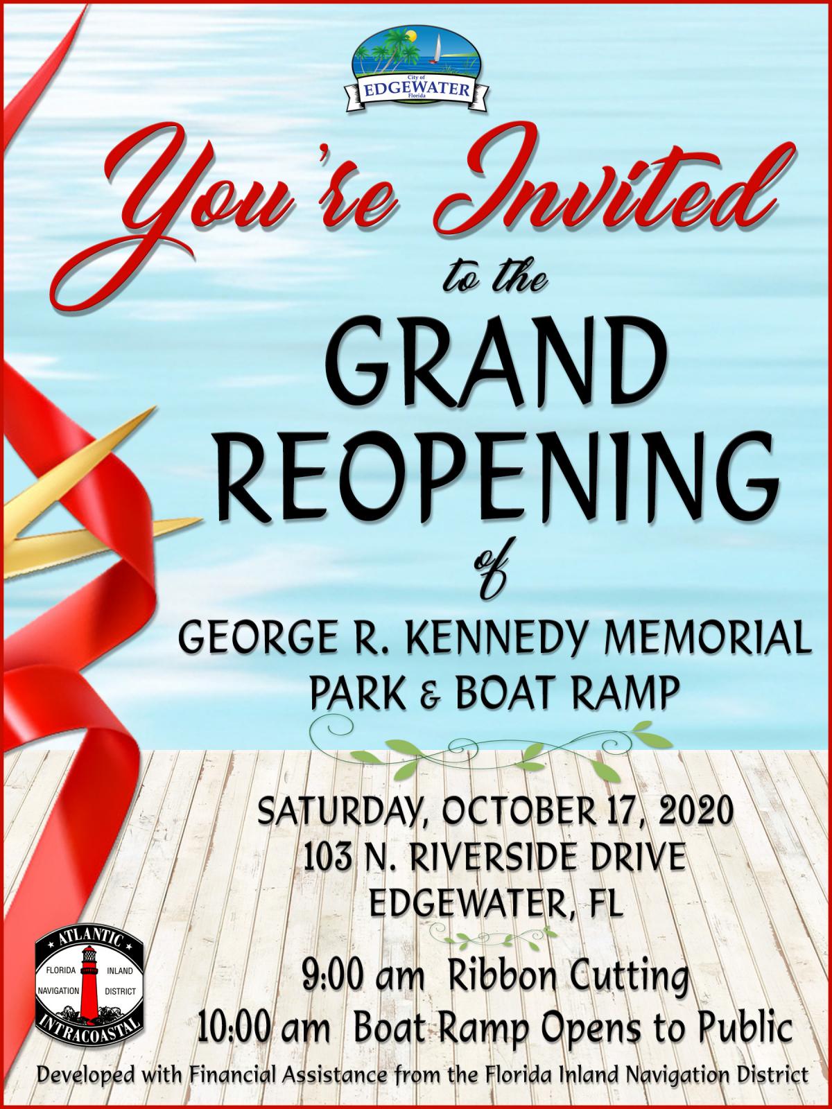 Kennedy Park Grand Re-Opening Flyer