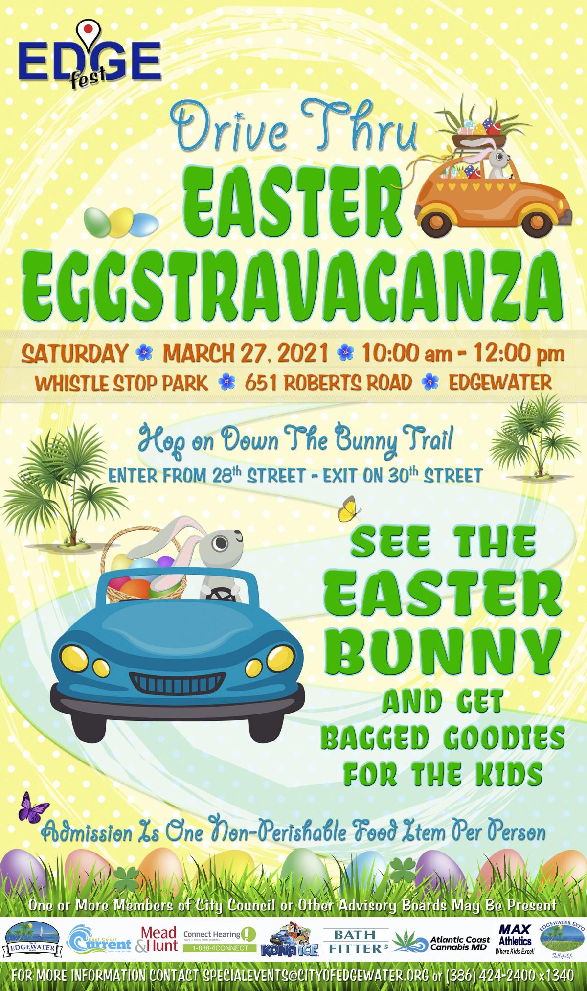 Easter Eggstravaganza Flyer - March 27, 2021 Easter Eggstravaganza March 27, 2021