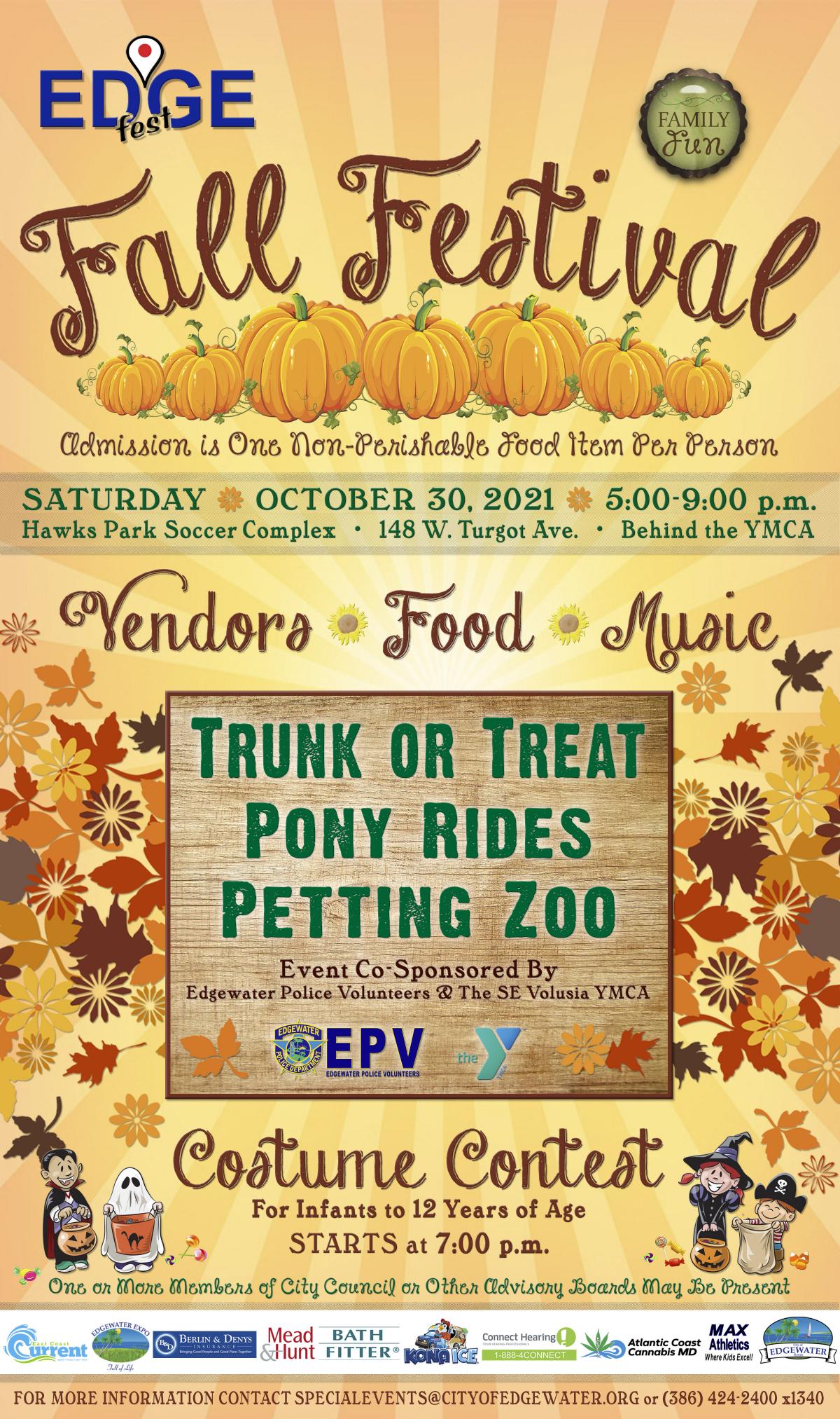 EDGEfest Fall Festival Flyer