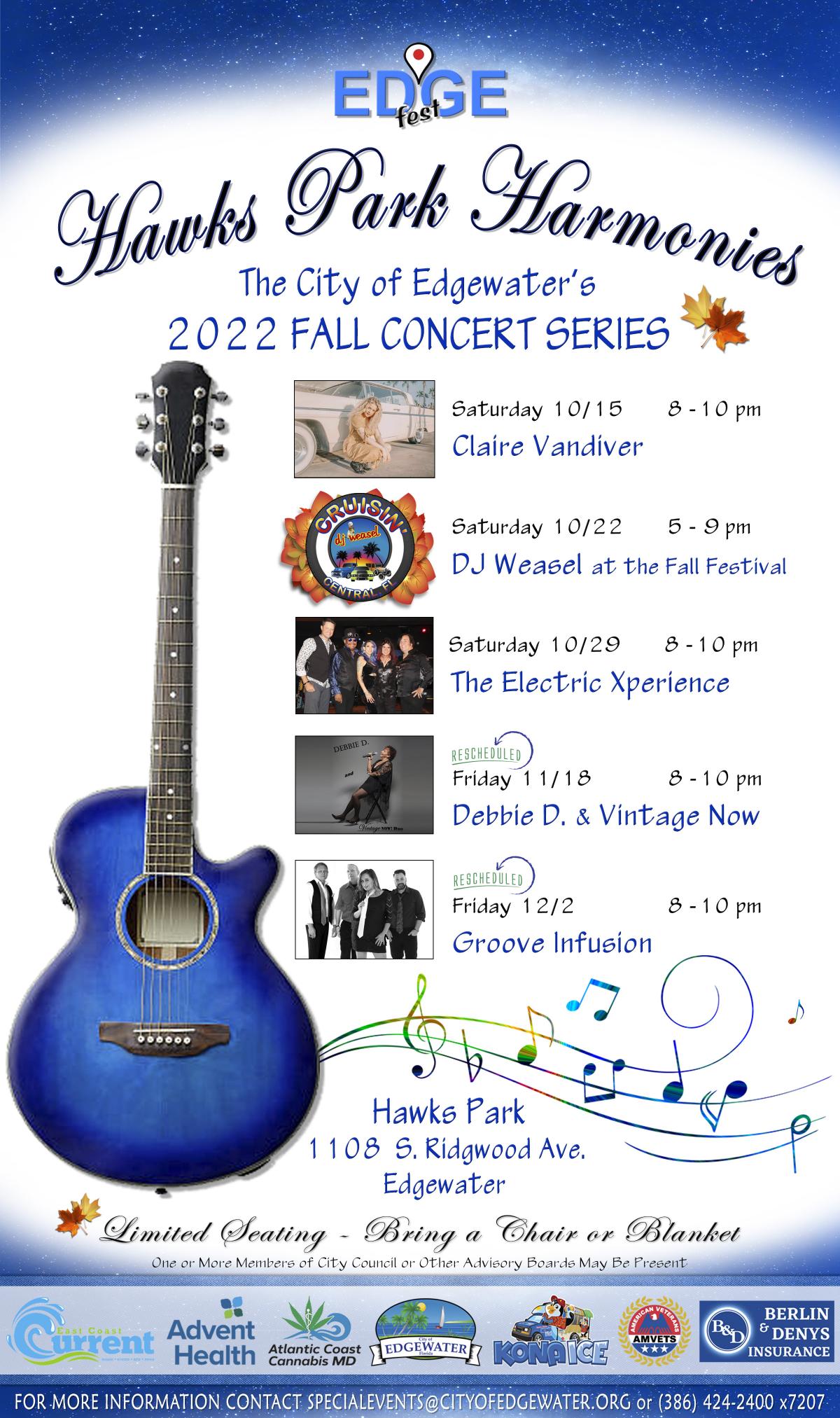 Fall Concert Series Flyer