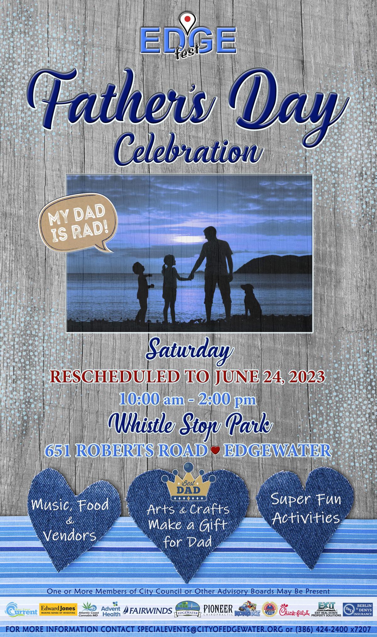 Father's Day Flyer - Rescheduled Father's Day Flyer - Rescheduled