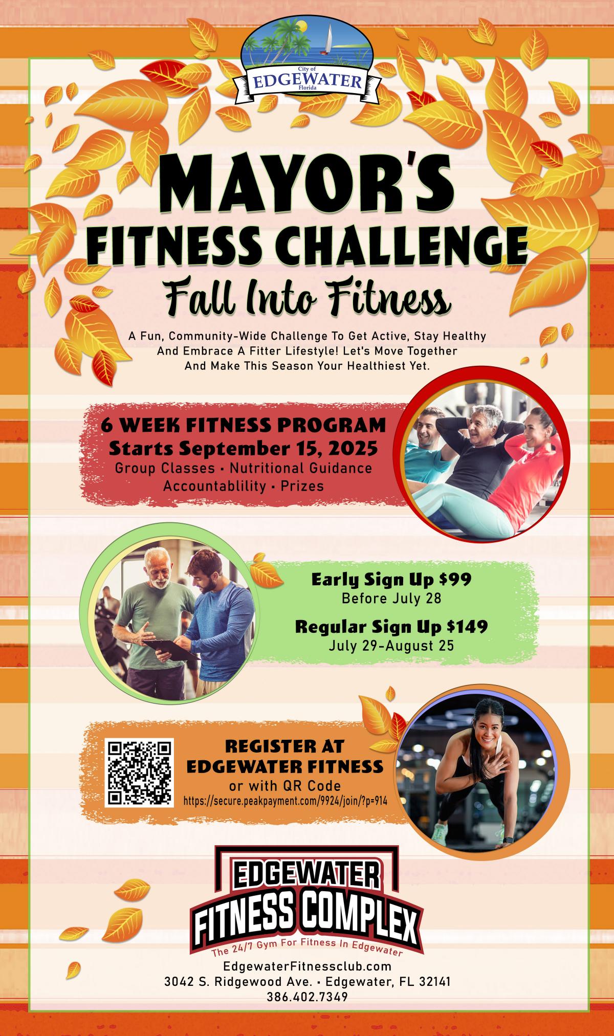 Mayor's Fitness Challenge Flyer Mayor's Fitness Challenge Flyer