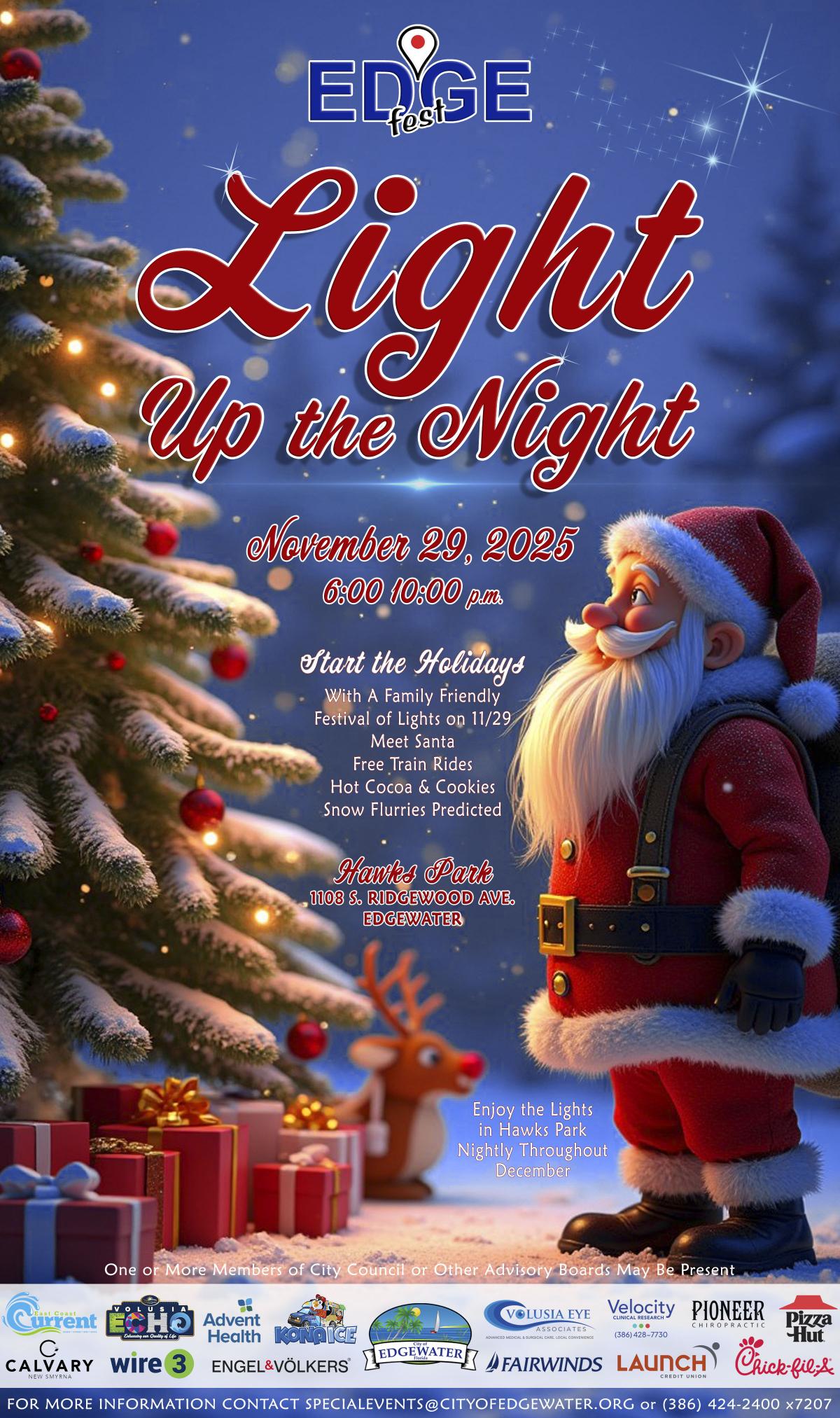 Light Up the Night Flyer - Santa
