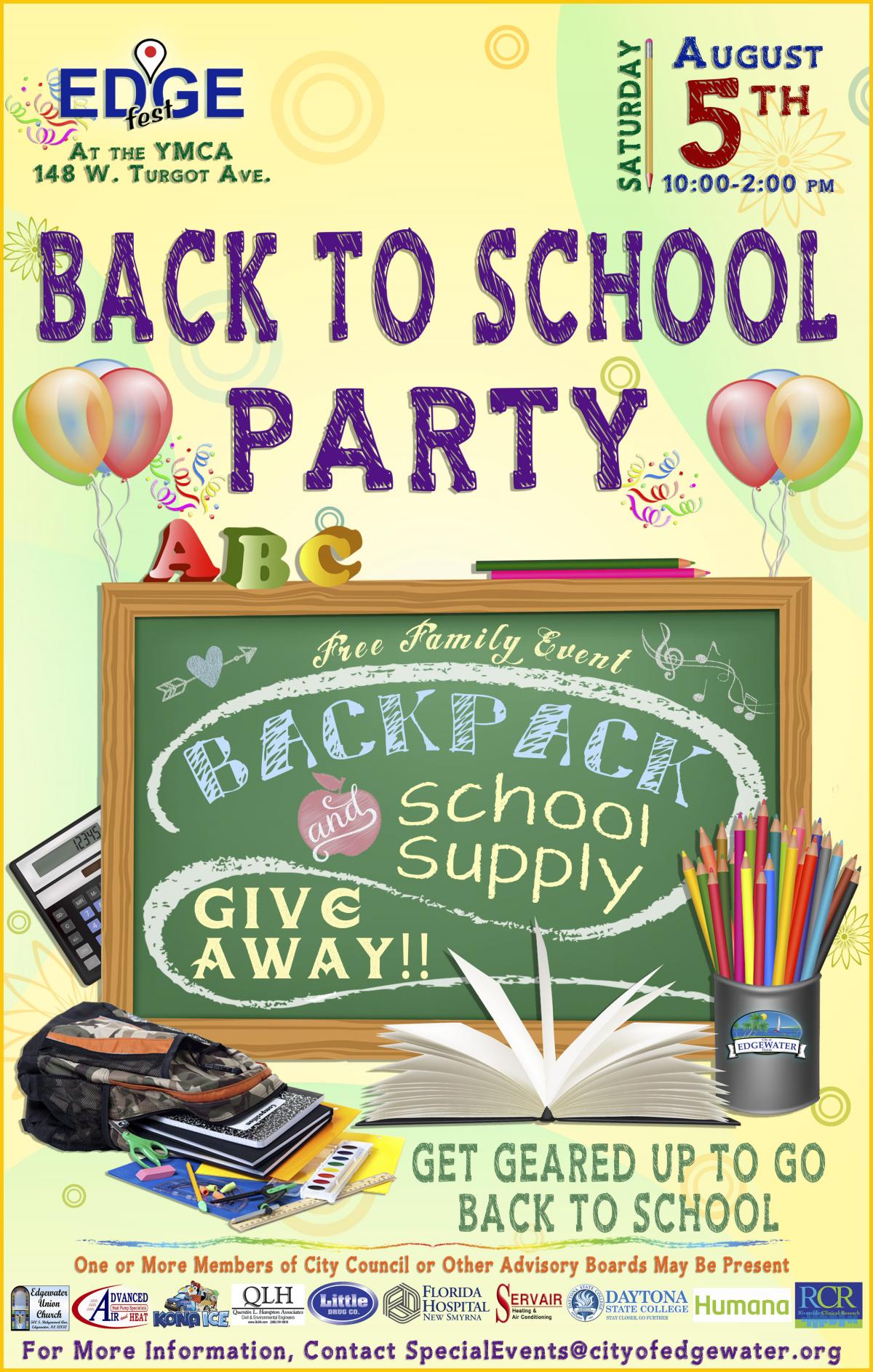 EdgeFest Back to School Party