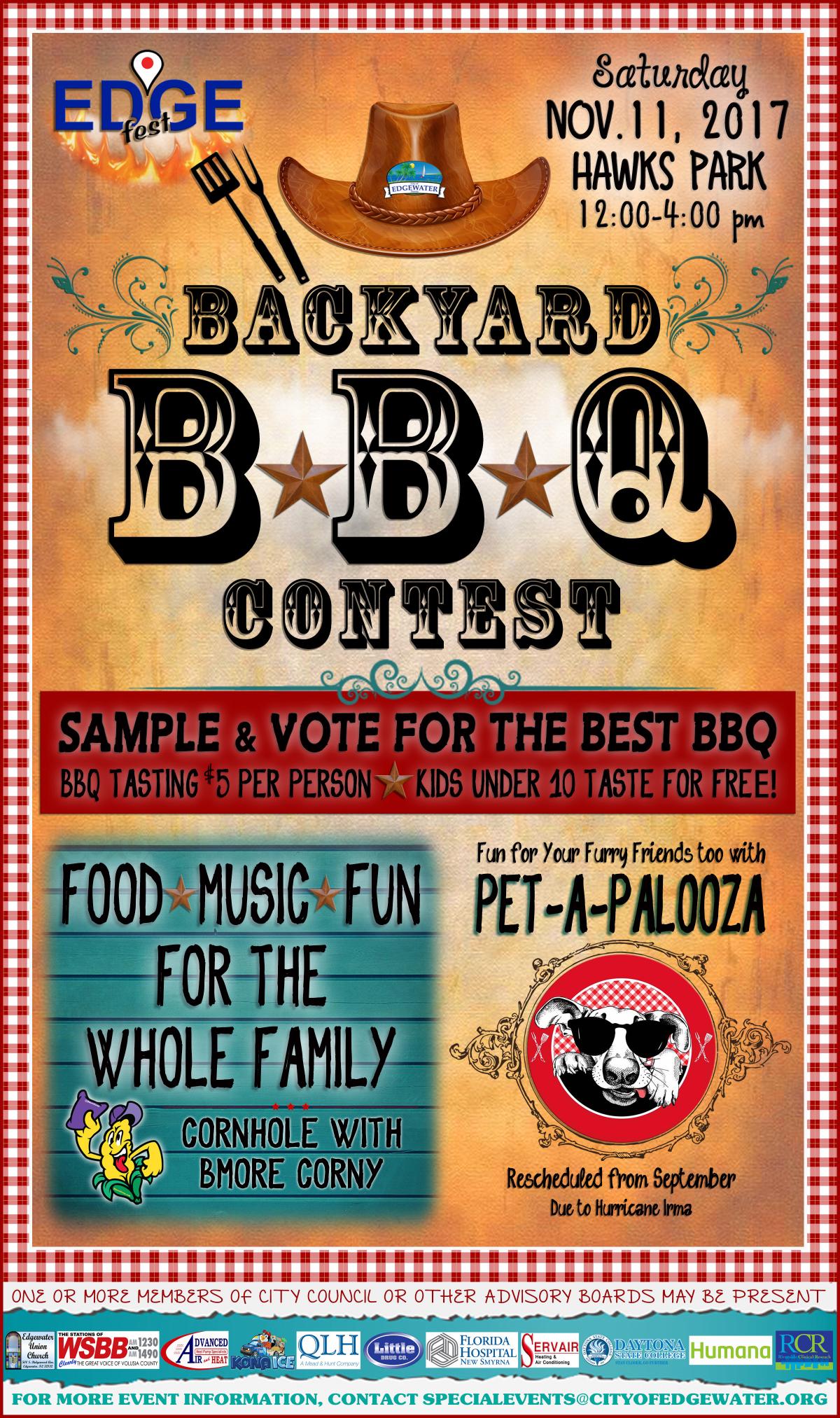 Backyard BBQ Contest Flyer