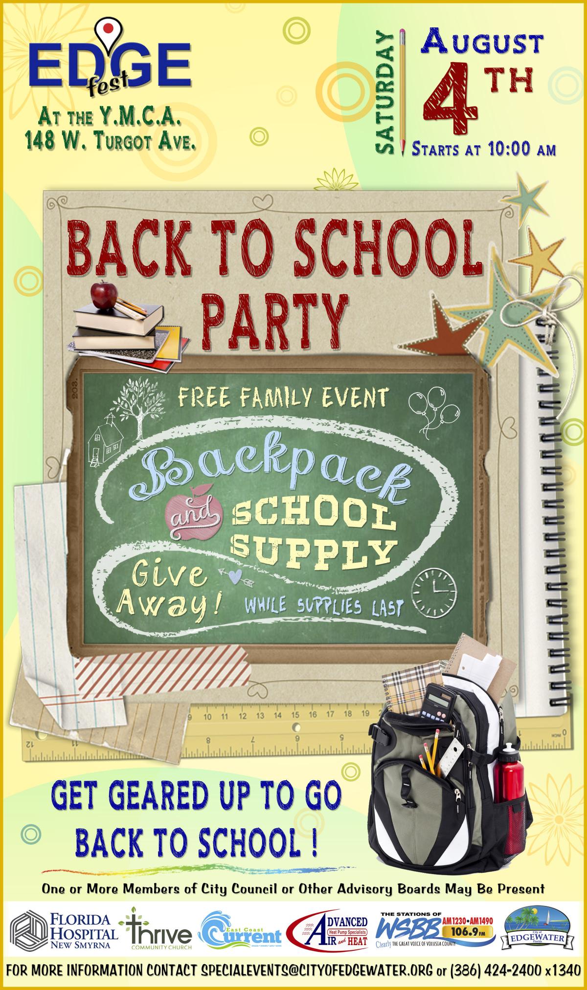 Back to School Party Flyer Back to School Party Flyer